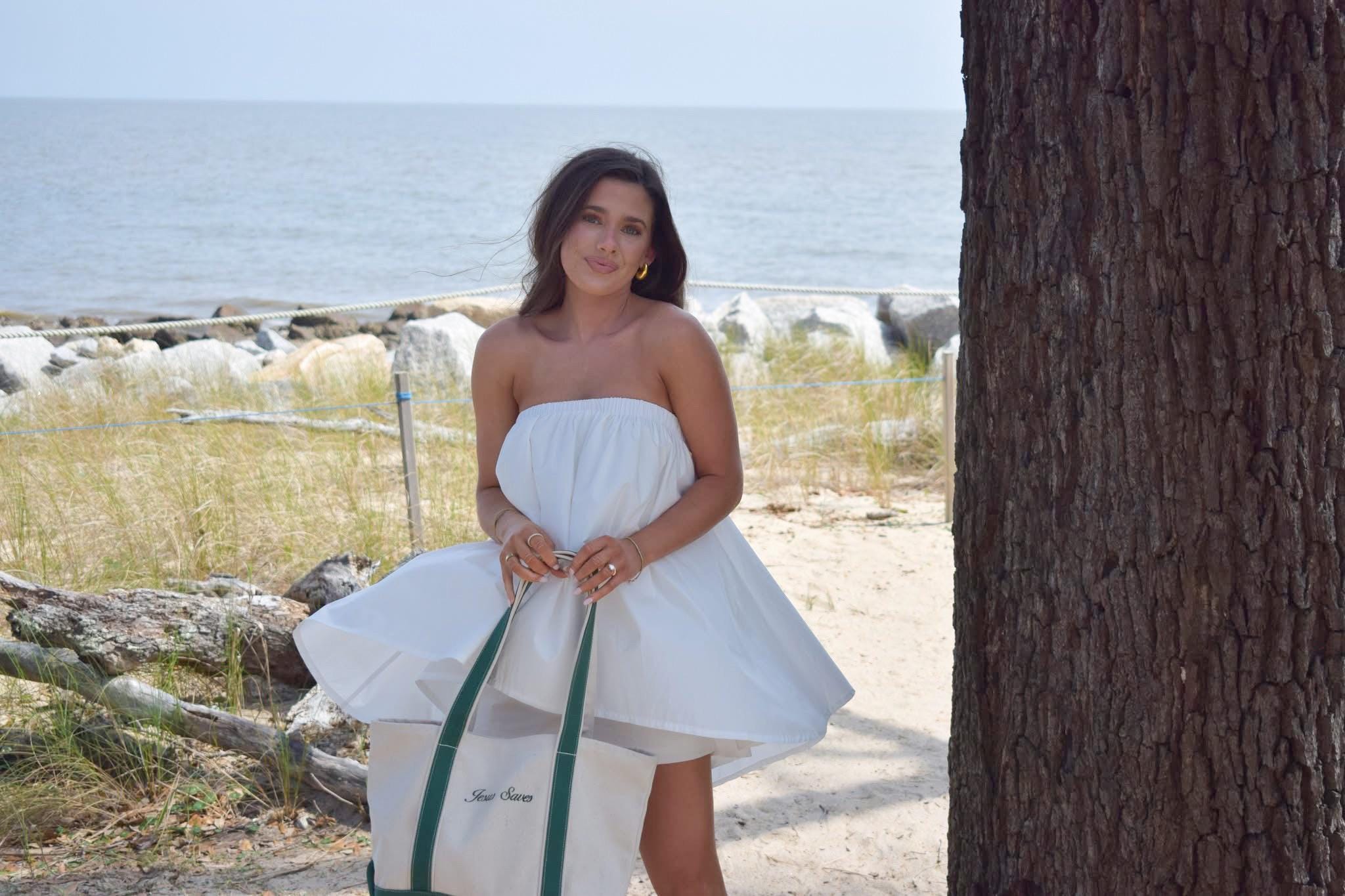 Jesus Saves, Canvas Tote