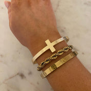 Great is His Faithfulness Gold Cuff