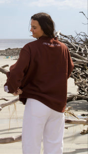 W/ LOVE Brown Mockneck