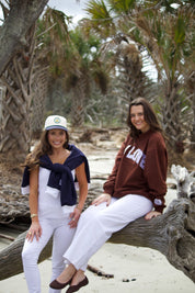 W/ LOVE Brown Mockneck