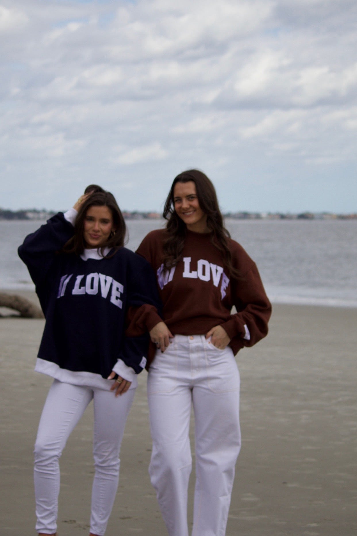 W/ LOVE Brown Mockneck